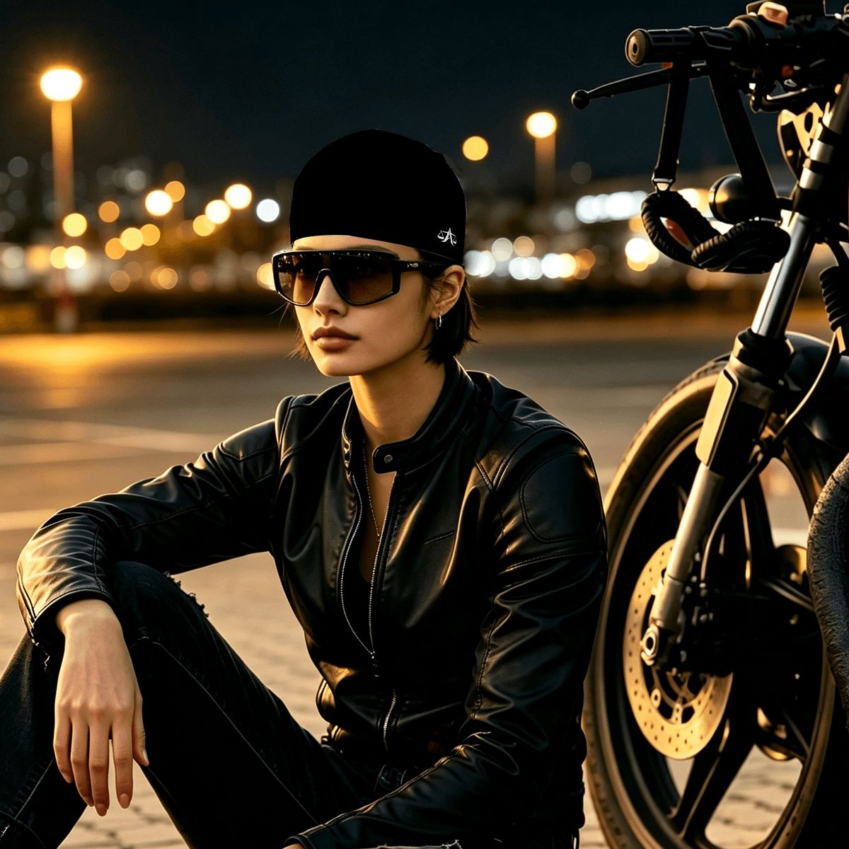 A.MP stretch skull cap helmet liner