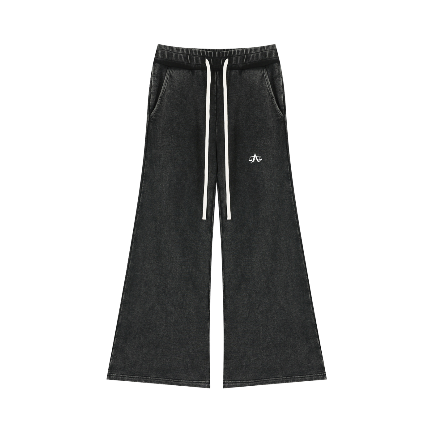 A.MP Women's A Scale Mineral Wash Flared Leg Sweatpants — back view