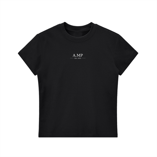 A.MP Essential Bodycon Crewneck T-Shirt — back view