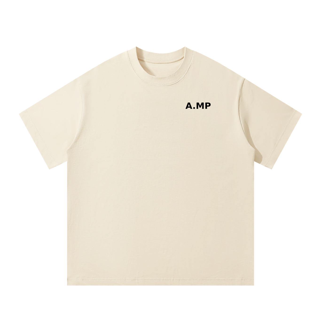 A.MP Unisex Oversized T-Shirt — fit detail