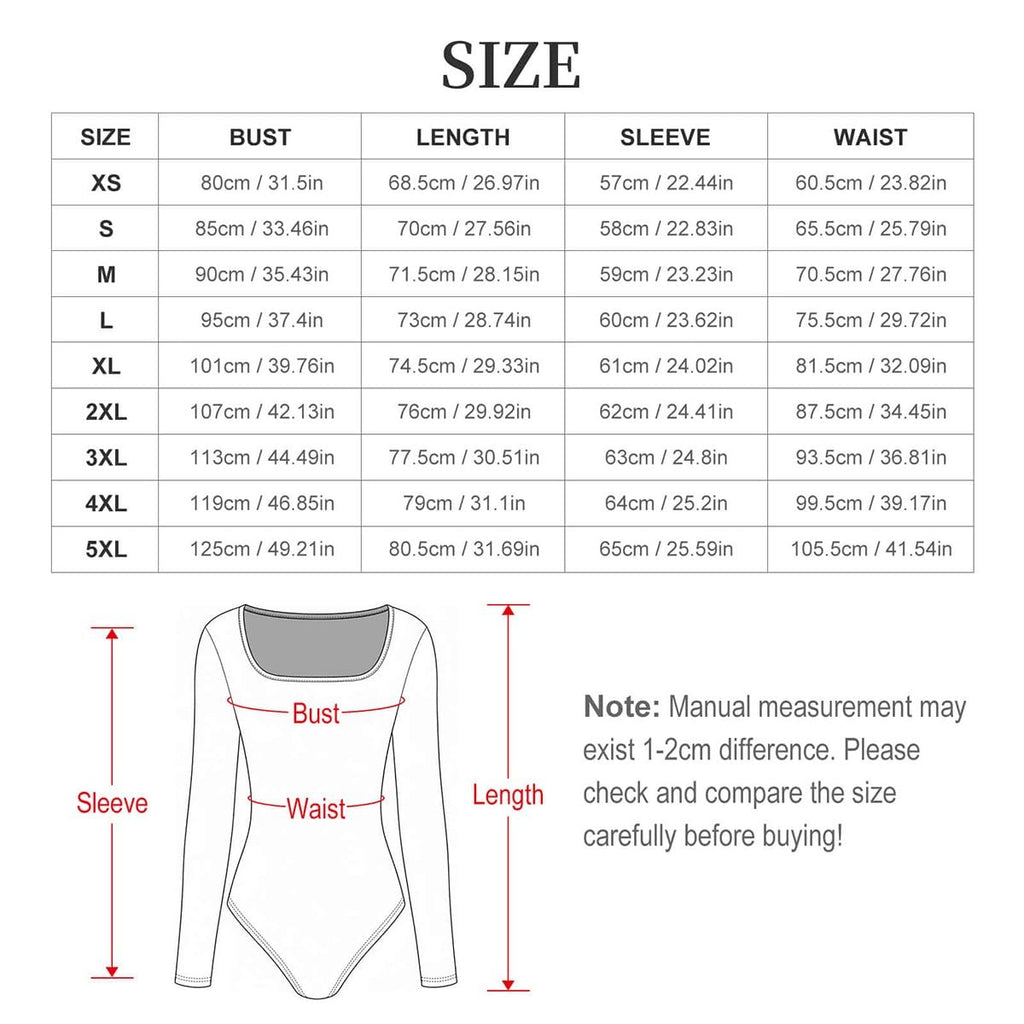 A.MP women's square neck long sleeve bodysuit