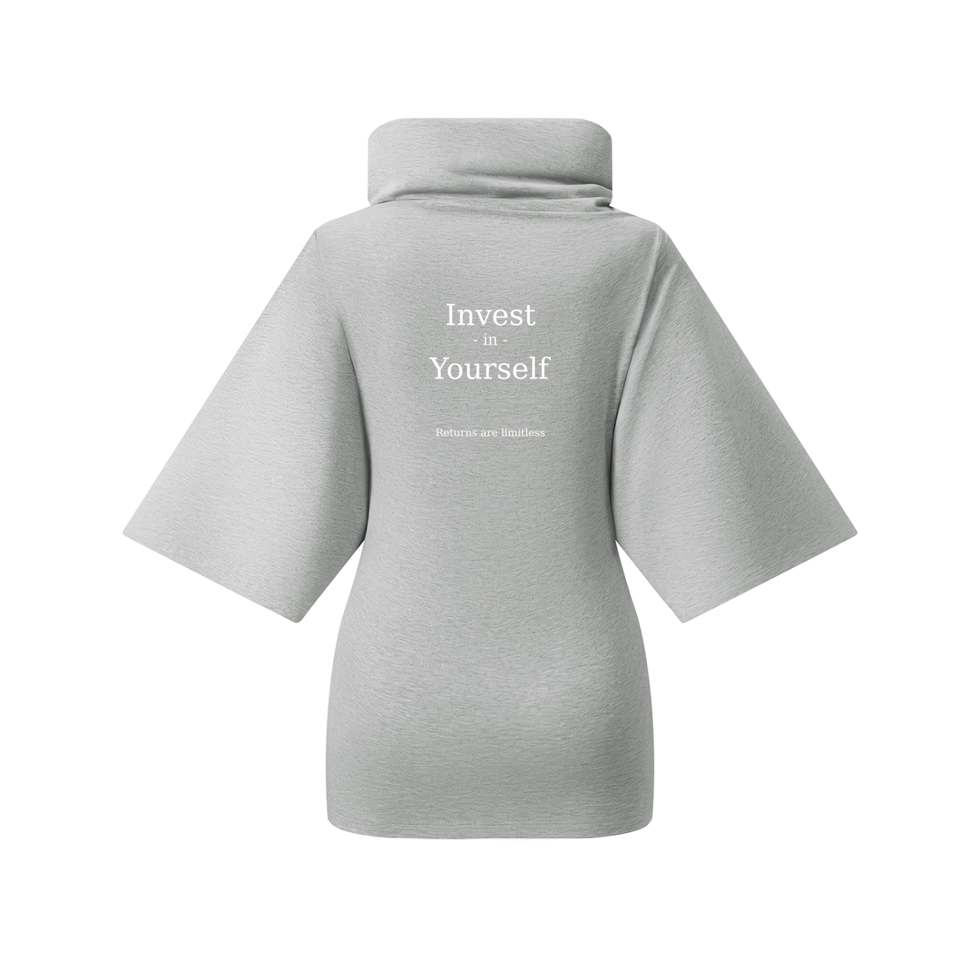 A.MP Oversized Turtleneck Batwing T-Shirt — batwing detail