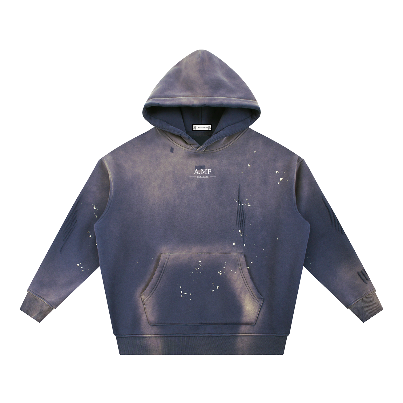 A.MP - Vintage Distressed Fleeced Hoodie
