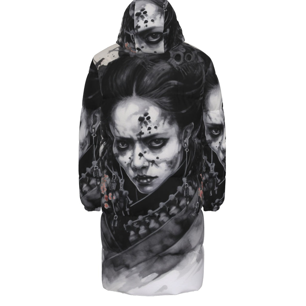 All-Over Print Unisex Long Down Jacket