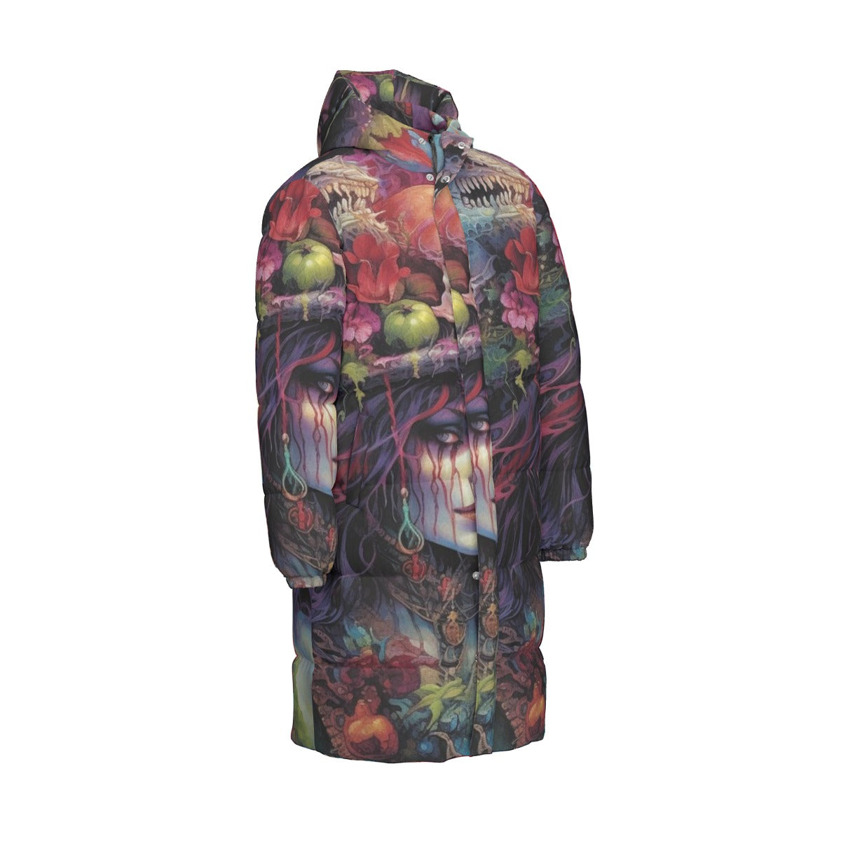 All-Over Print Unisex Long Down Jacket