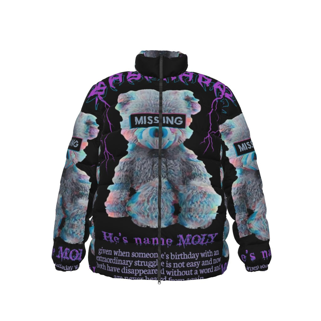 All-Over Print Unisex Stand collar slim down jacket