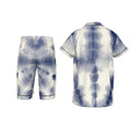 A.MP Kids All-Over Print Silk Short Pajamas — soft two-piece set, front view