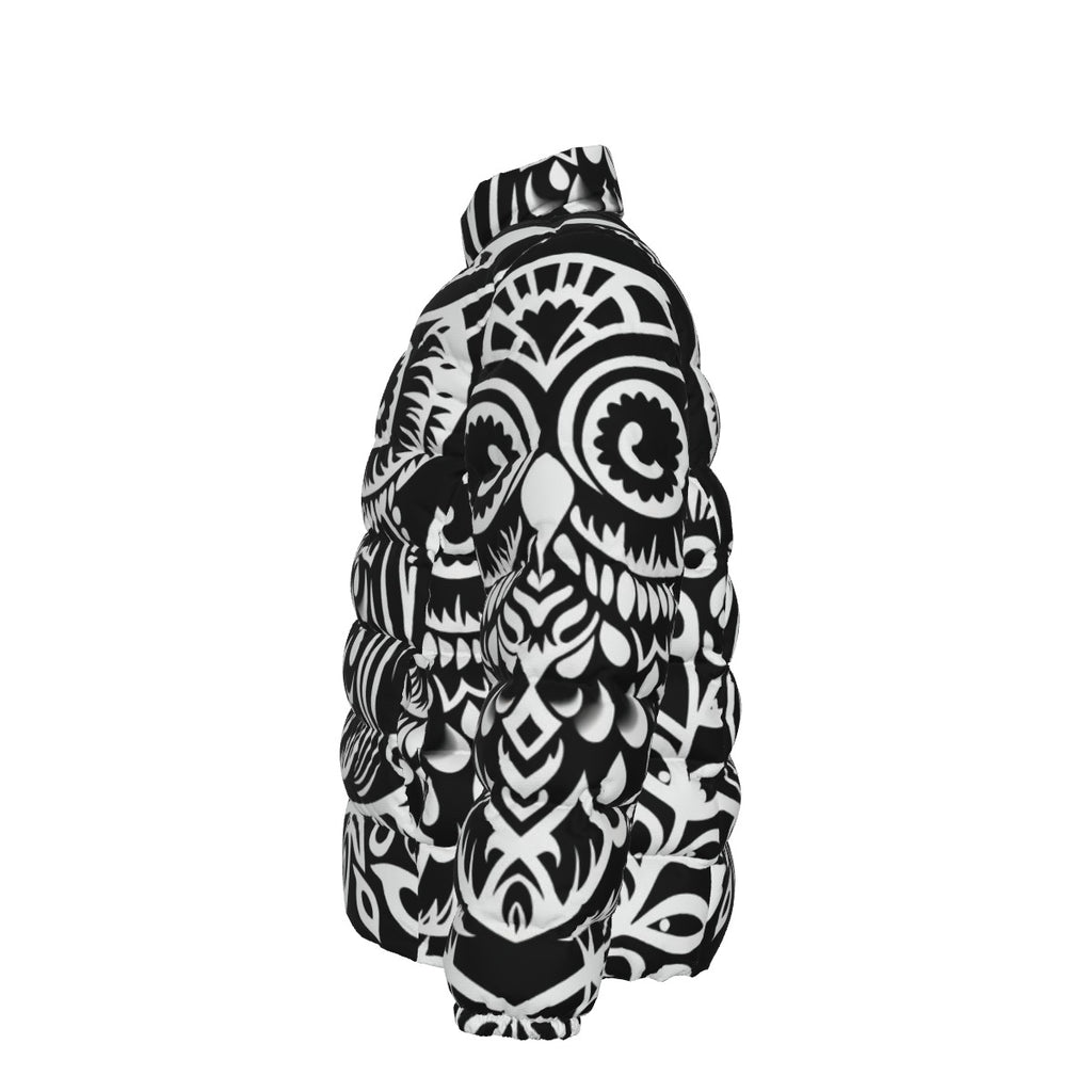 All-Over Print Unisex Stand collar slim down jacket