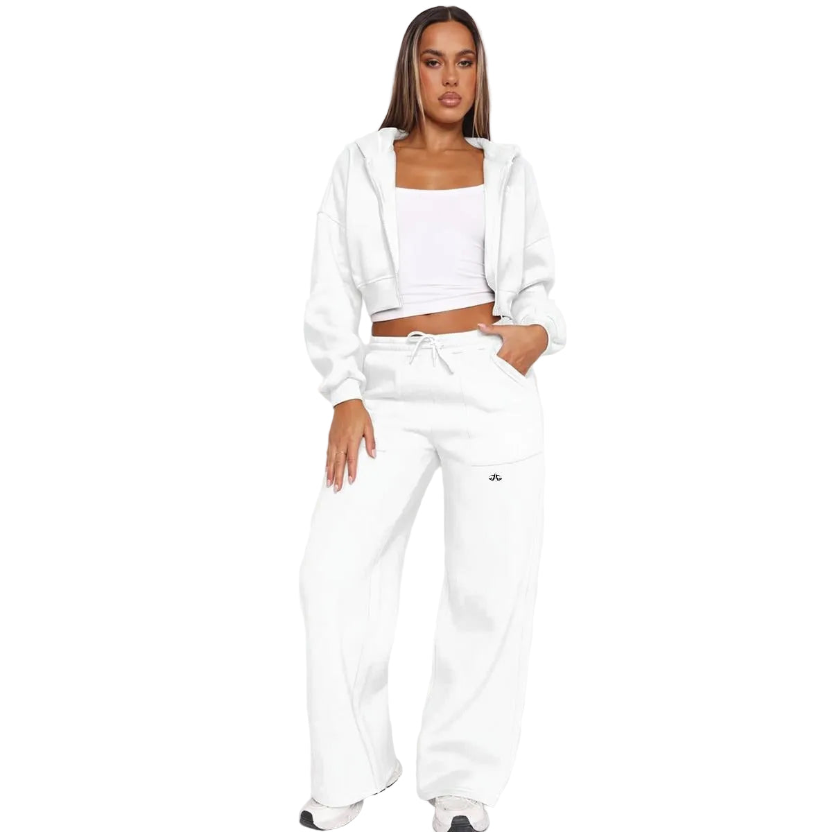 A.MP Women's Fleece Tracksuit Set — back view