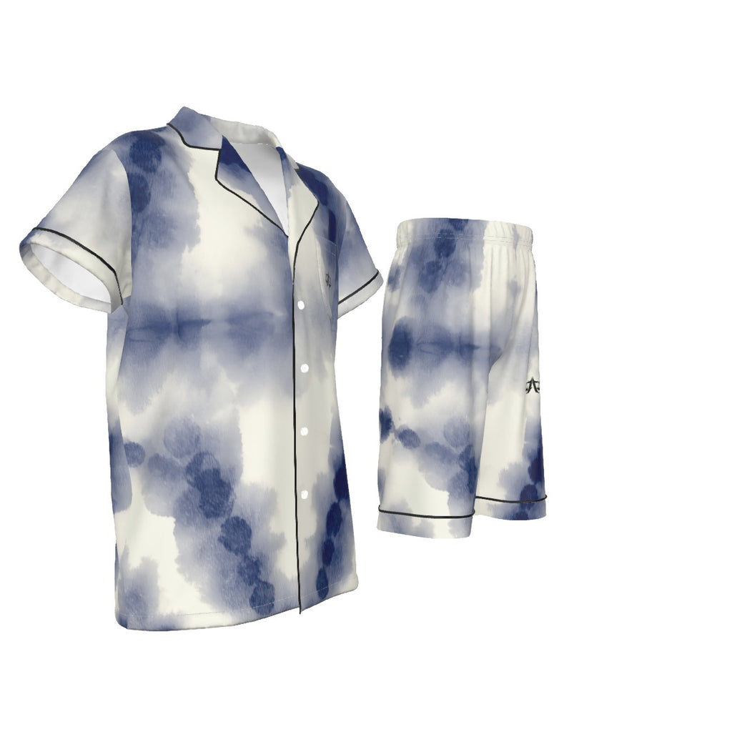 A.MP Kids Silk Short Pajamas — print detail
