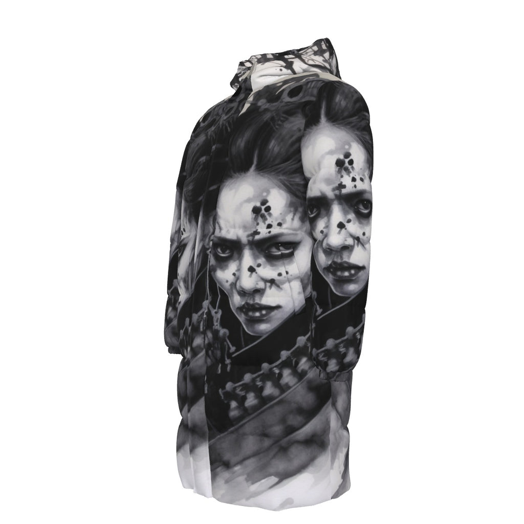 All-Over Print Unisex Long Down Jacket