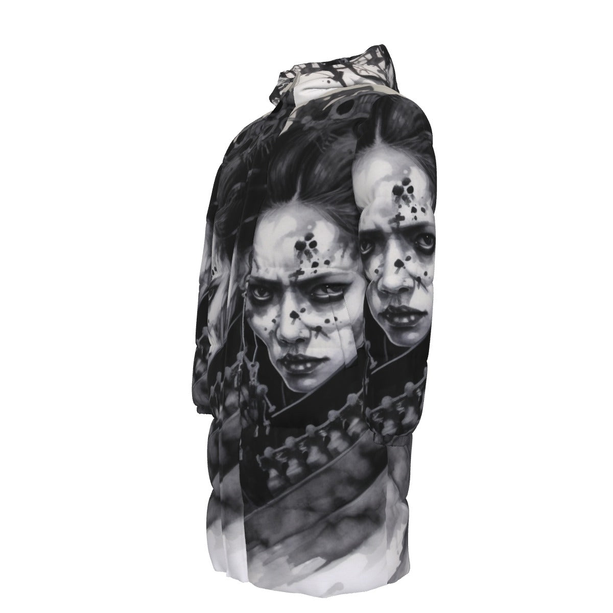 All-Over Print Unisex Long Down Jacket