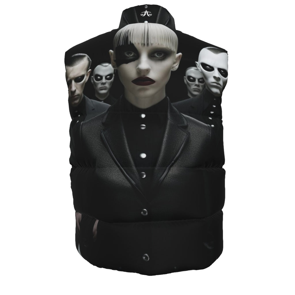 A.MP All-Over Print Down Vest — back view
