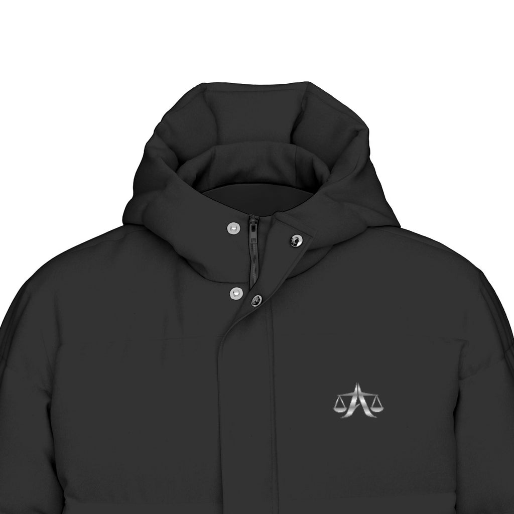 A.MP Invest In Yourself Longline Puffer Jacket — hood detail