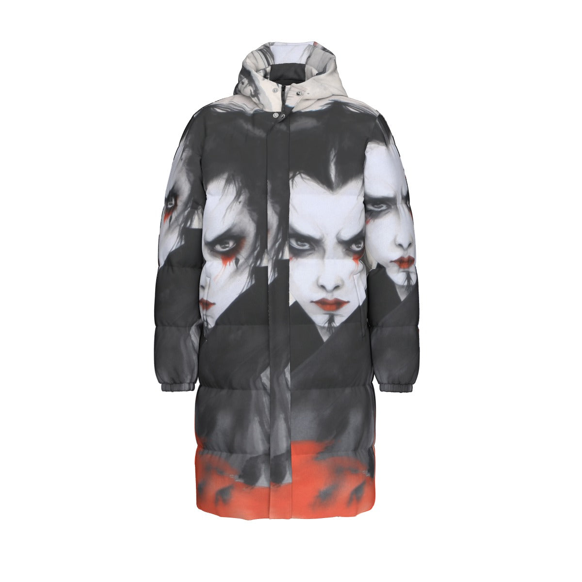 All-Over Print Unisex Long Down Jacket