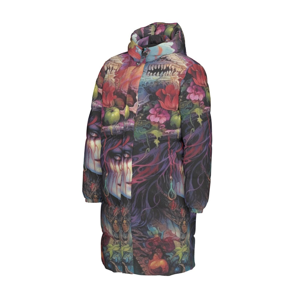 All-Over Print Unisex Long Down Jacket