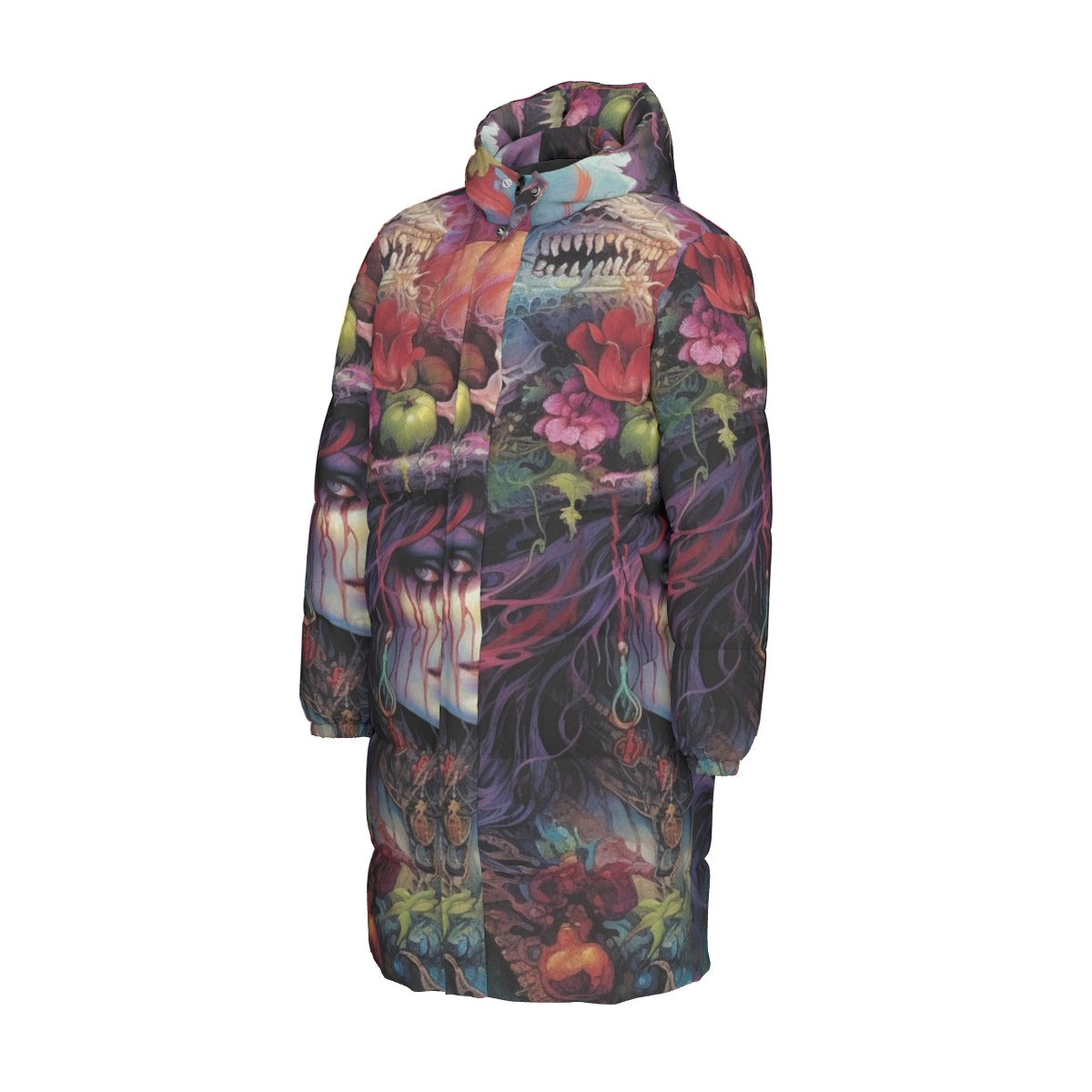 All-Over Print Unisex Long Down Jacket