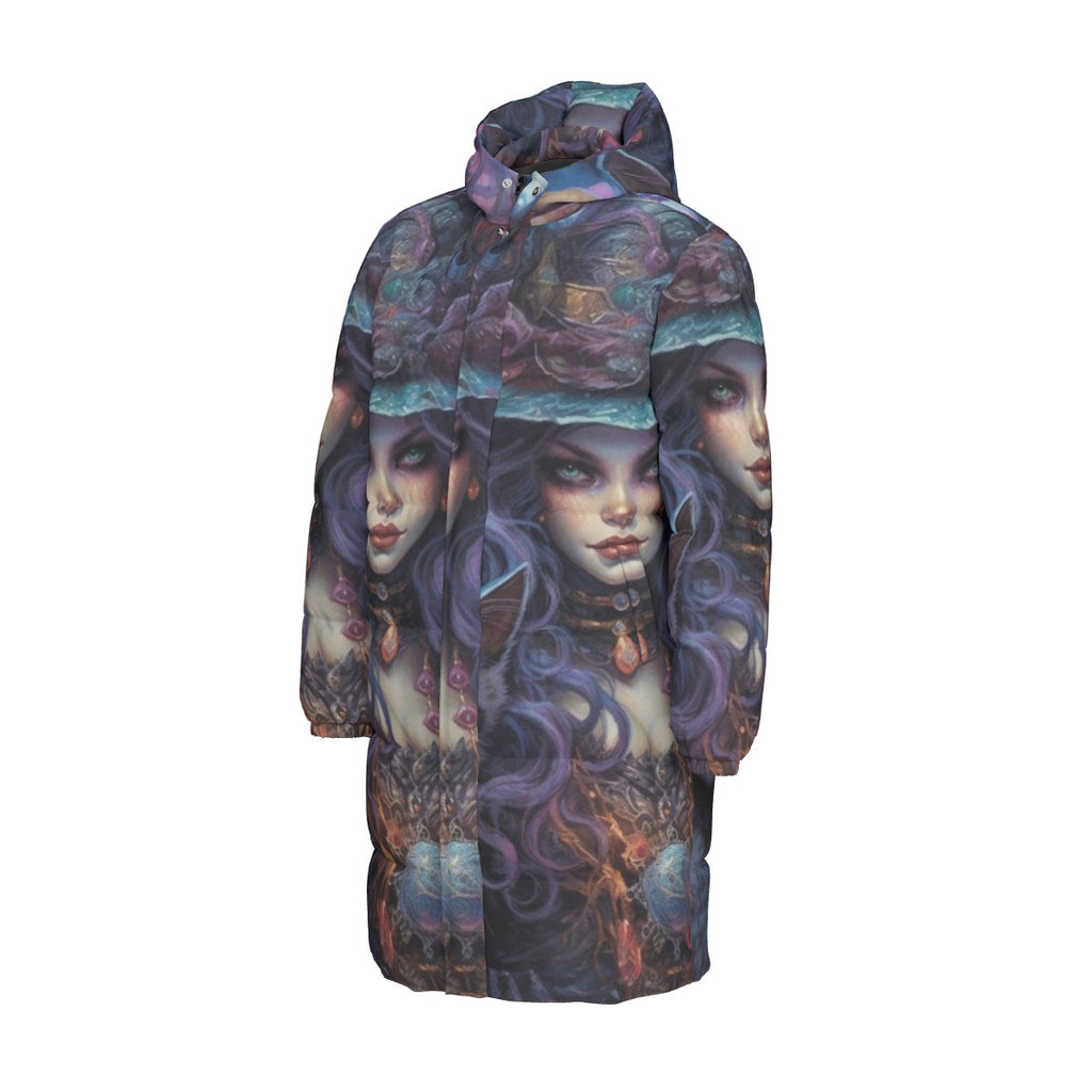 All-Over Print Unisex Long Down Jacket