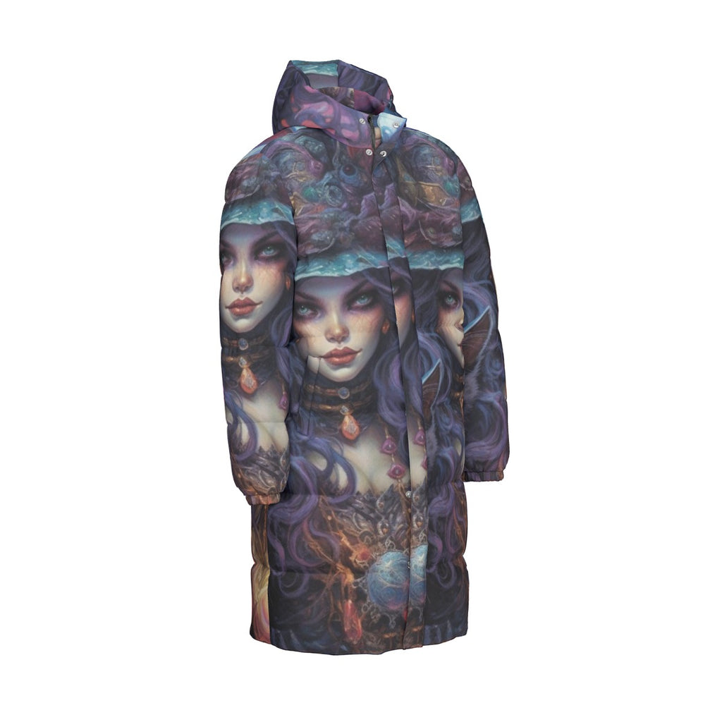 All-Over Print Unisex Long Down Jacket