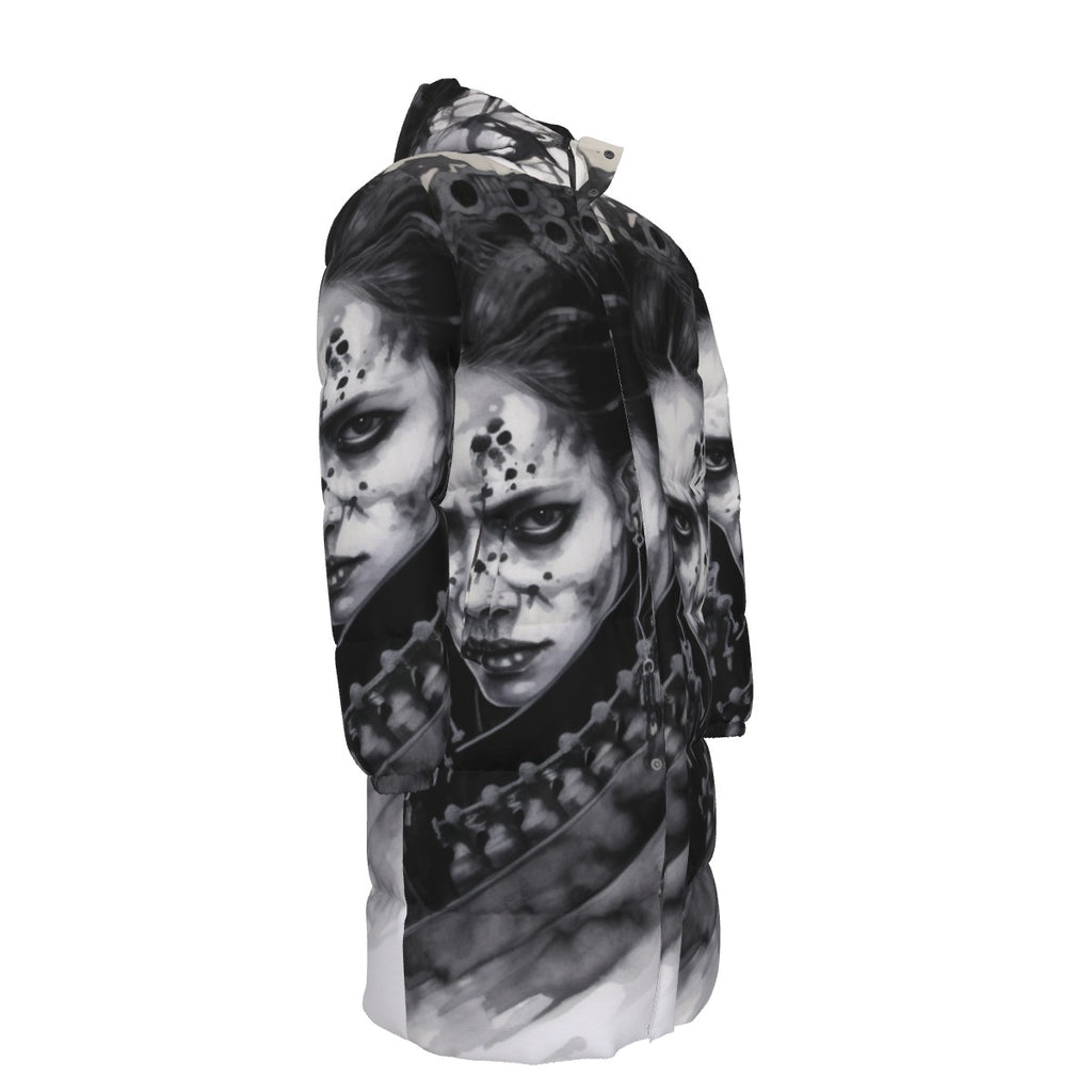 All-Over Print Unisex Long Down Jacket