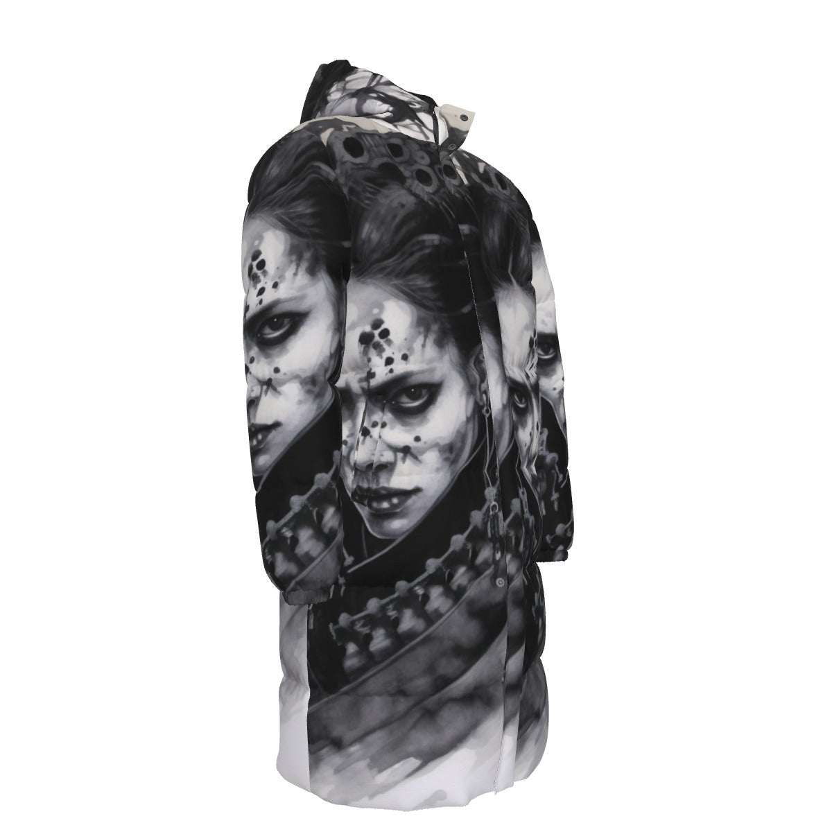 All-Over Print Unisex Long Down Jacket
