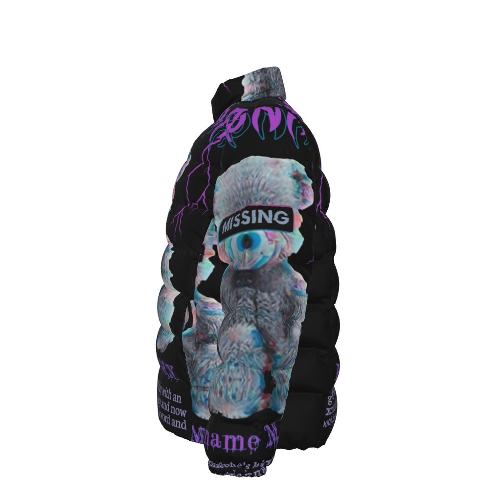 All-Over Print Unisex Stand collar slim down jacket