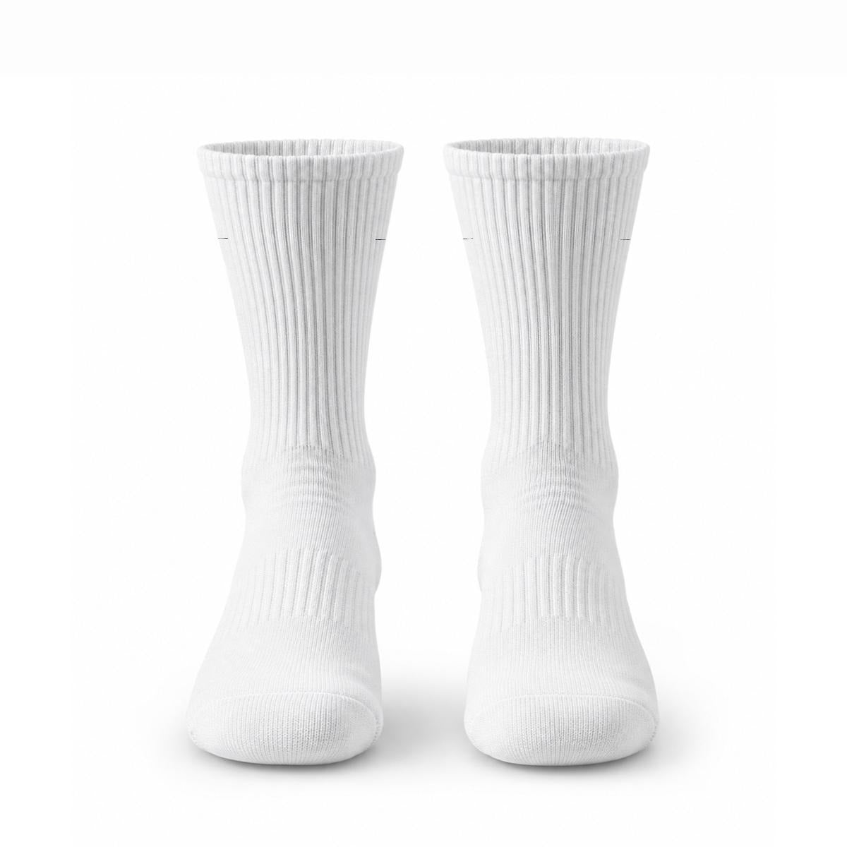 A.MP Embroidered Sports Crew Socks — embroidery detail