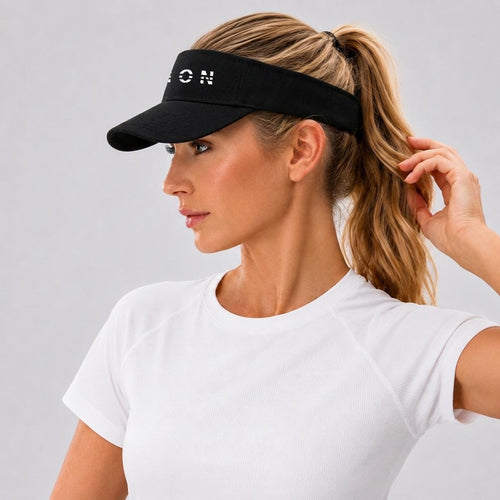 A.MP Embroidery Open-Top Visor — side view