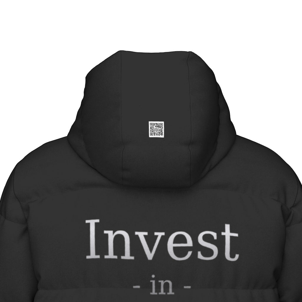 A.MP Invest In Yourself Longline Puffer Jacket — quilting detail
