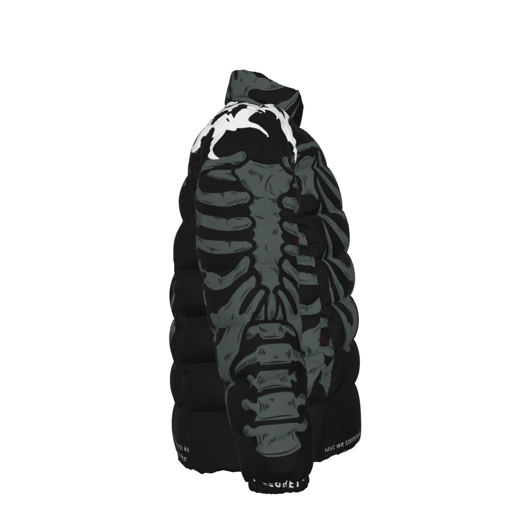 All-Over Print Unisex Stand collar slim down jacket