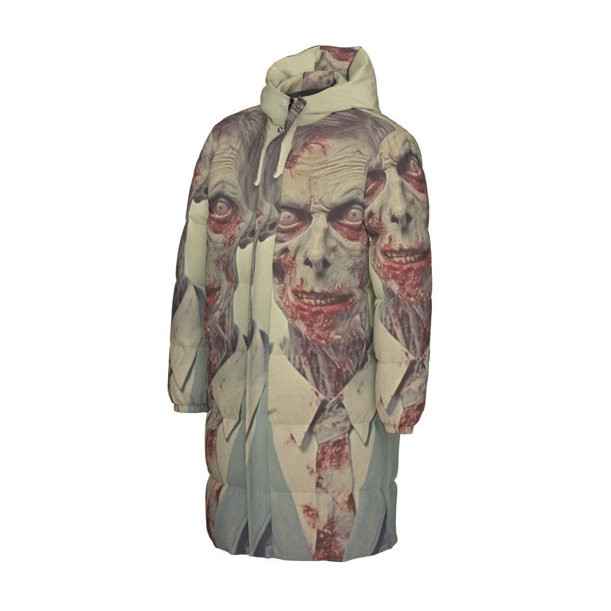 All-Over Print Unisex Long Down Jacket