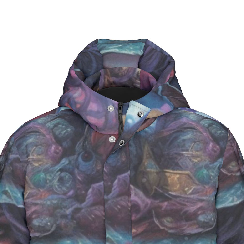 All-Over Print Unisex Long Down Jacket
