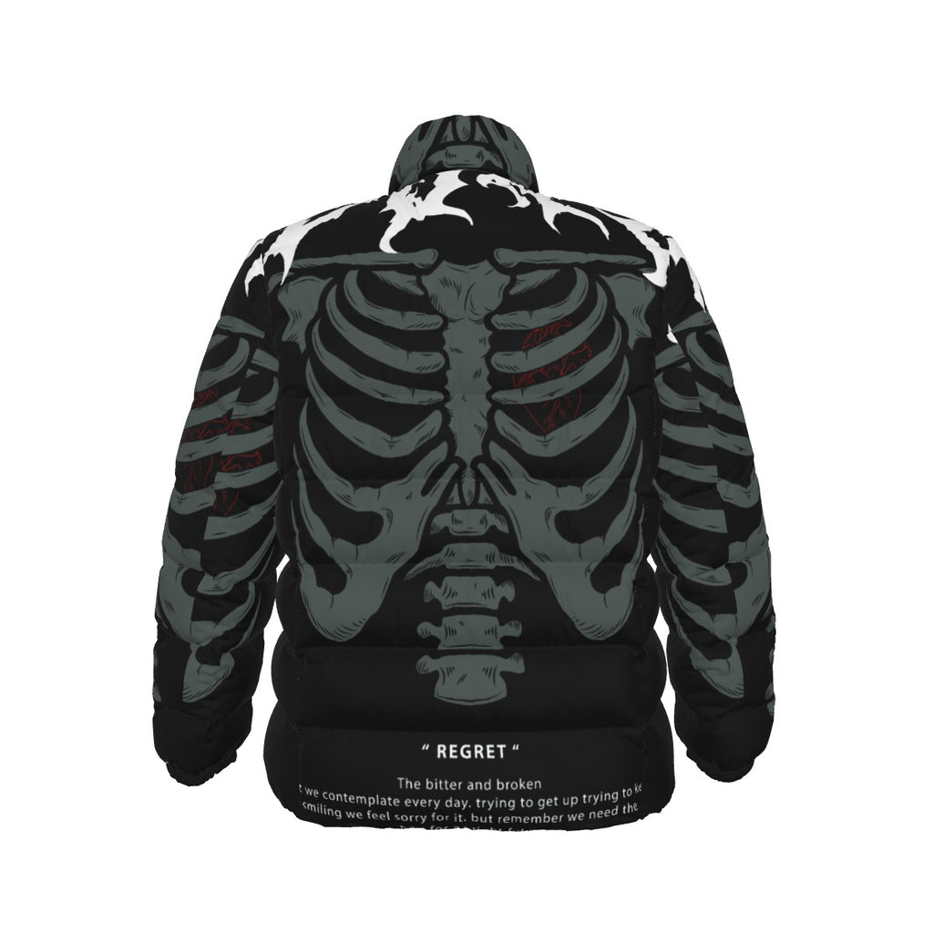 All-Over Print Unisex Stand collar slim down jacket
