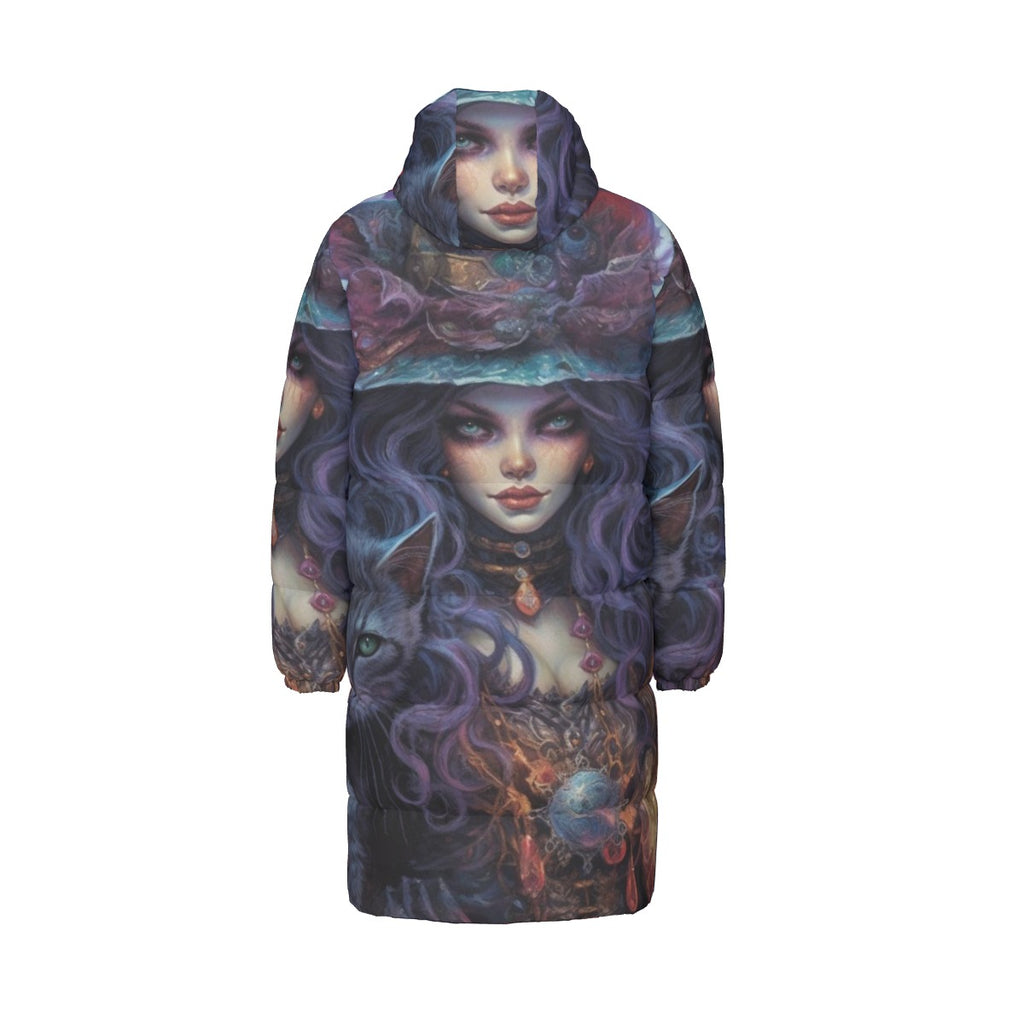 All-Over Print Unisex Long Down Jacket