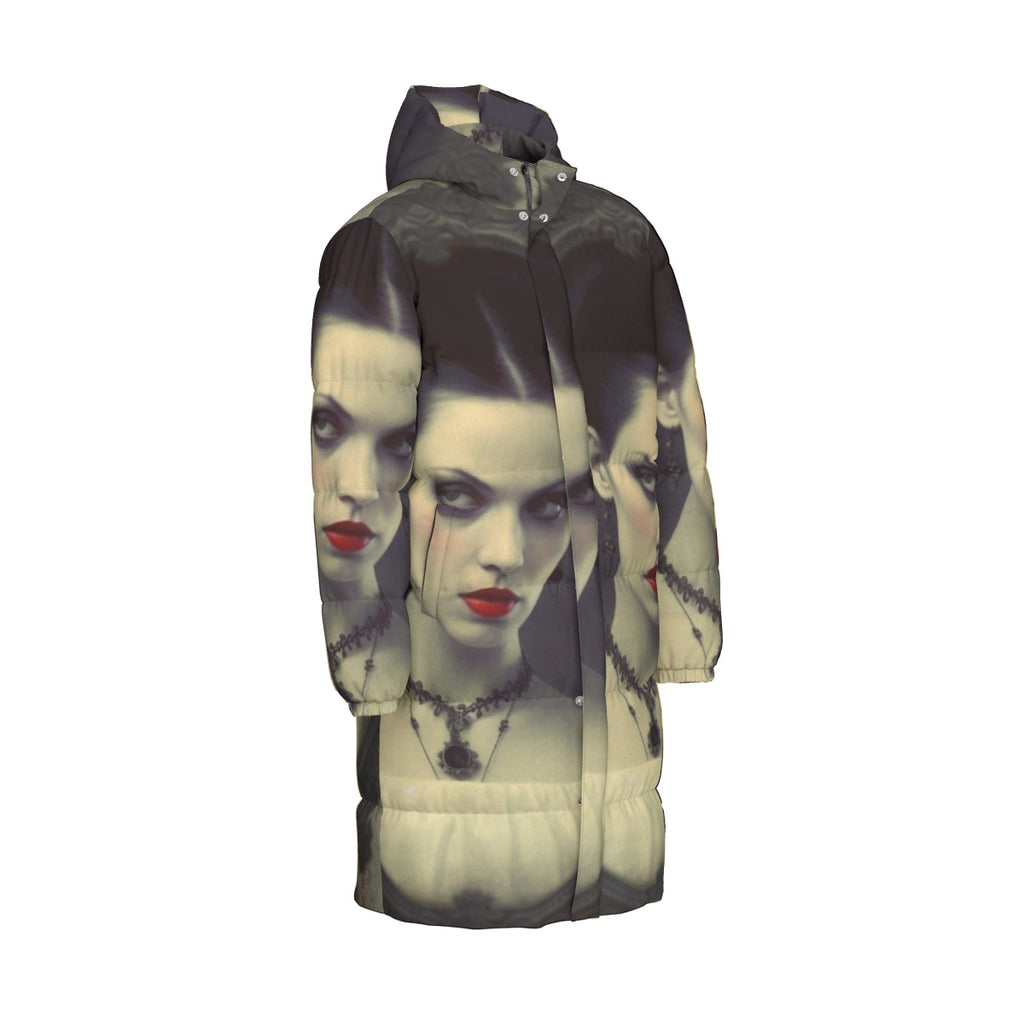 All-Over Print Unisex Long Down Jacket