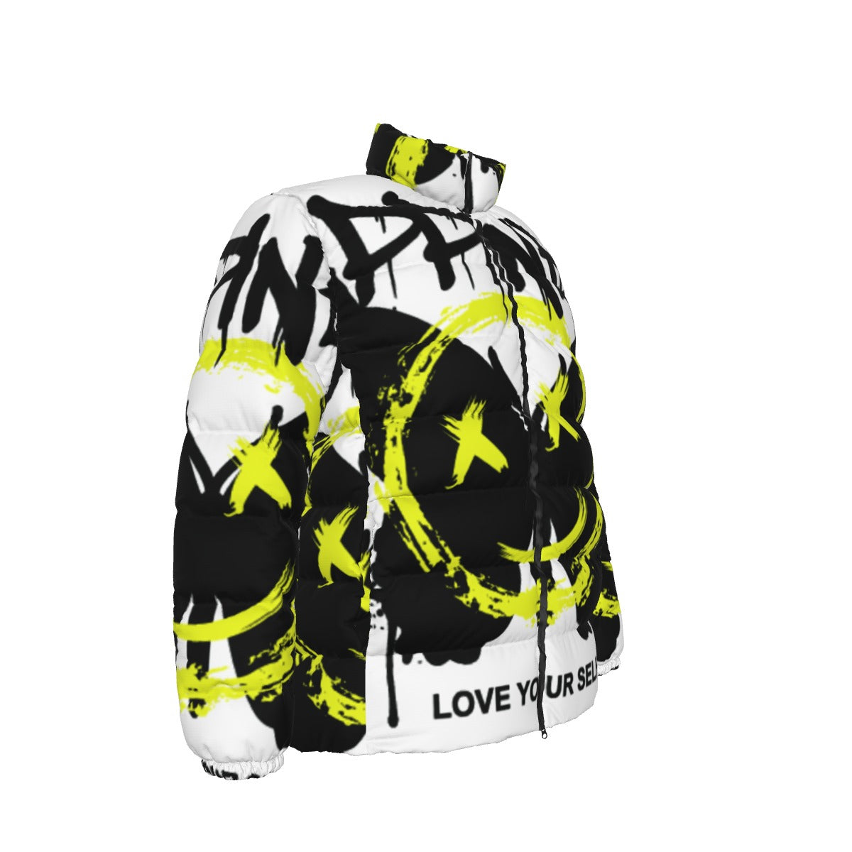 All-Over Print Unisex Stand collar slim down jacket
