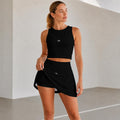 A.MP Women's Triple-Layer Vest Skirt Set – front view
