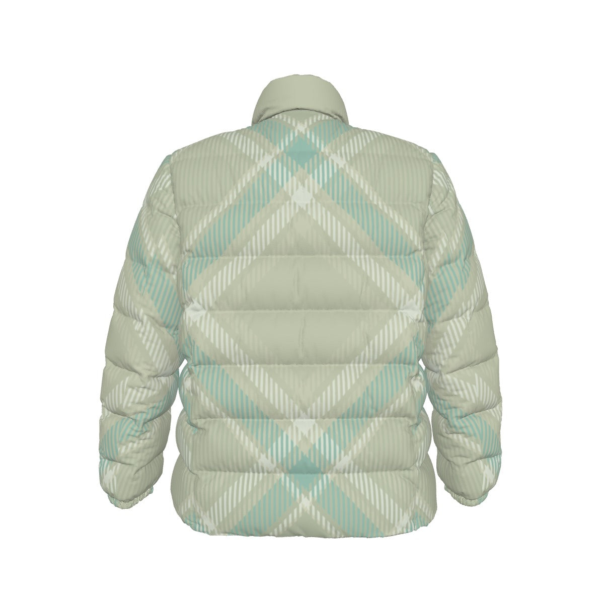 All-Over Print Unisex Stand collar slim down jacket