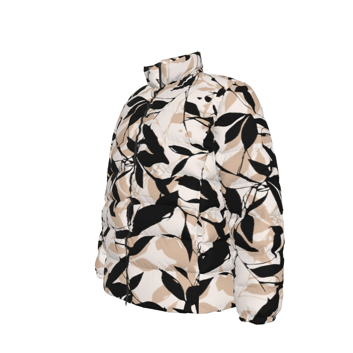 All-Over Print Unisex Stand collar slim down jacket
