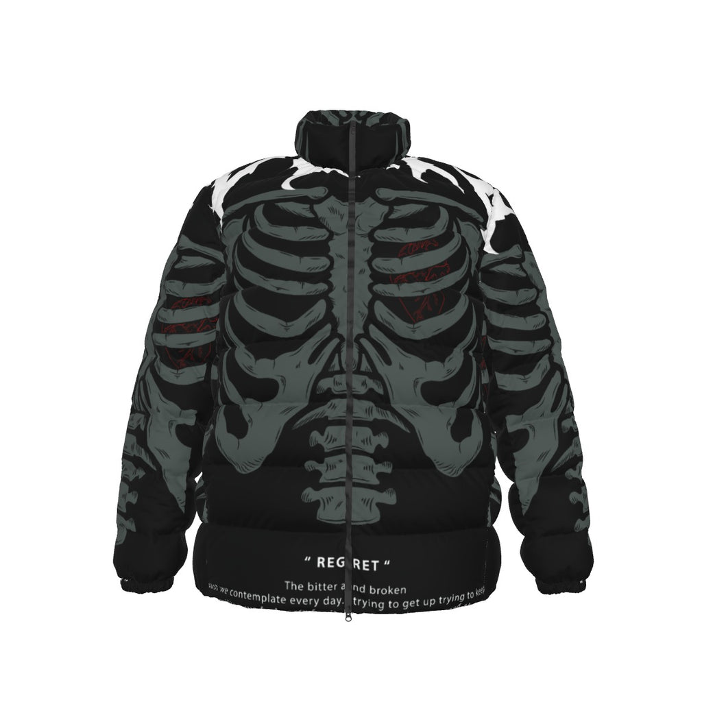 All-Over Print Unisex Stand collar slim down jacket