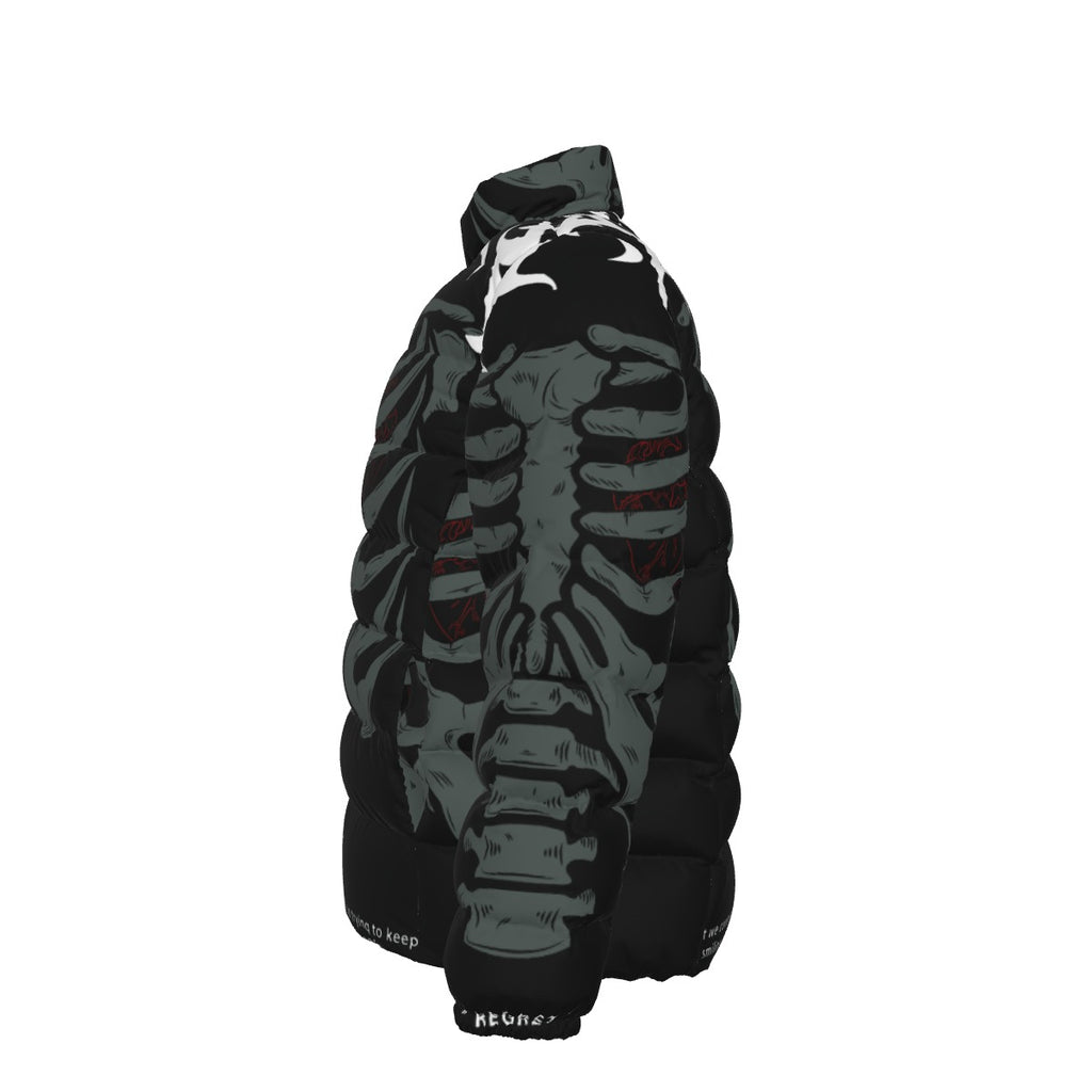 All-Over Print Unisex Stand collar slim down jacket