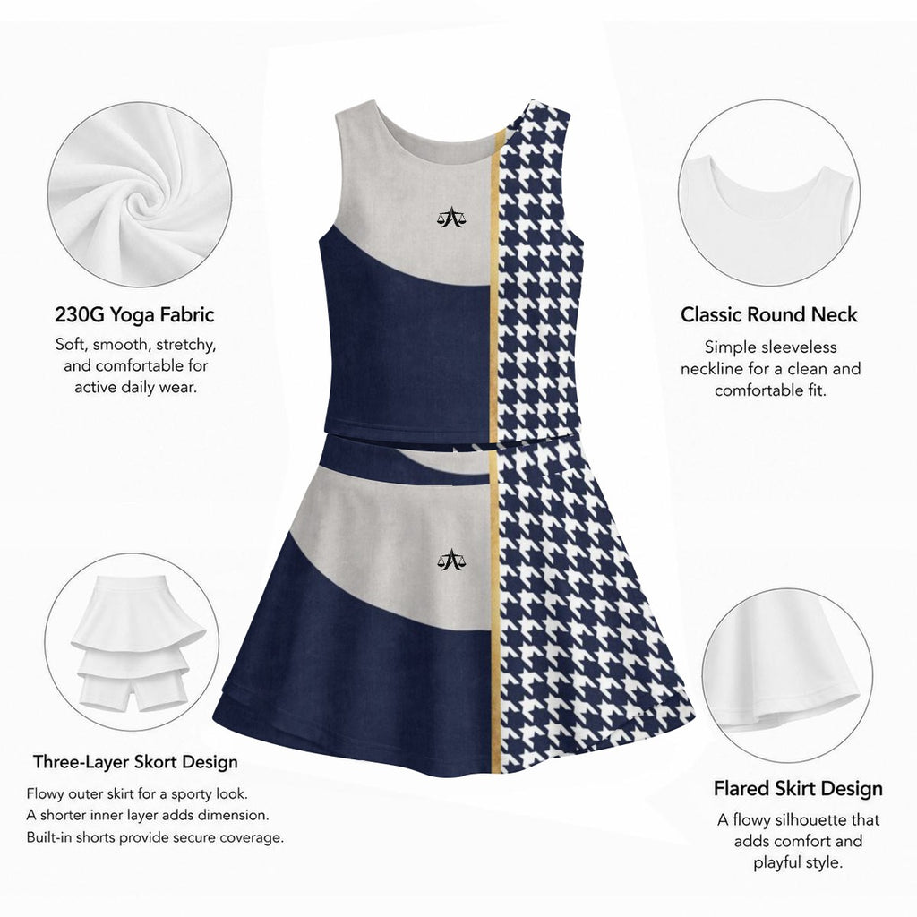 A.MP Court Luxe Skirt Set — top detail