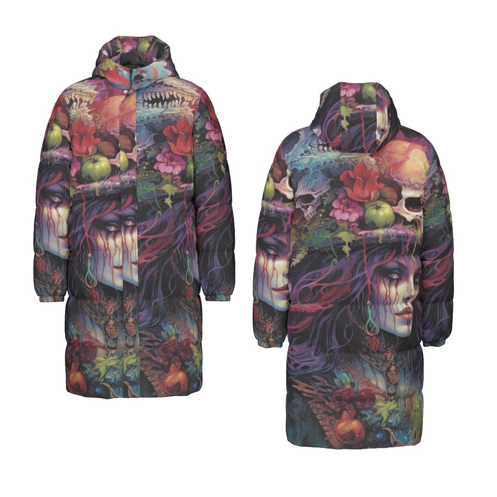All-Over Print Unisex Long Down Jacket