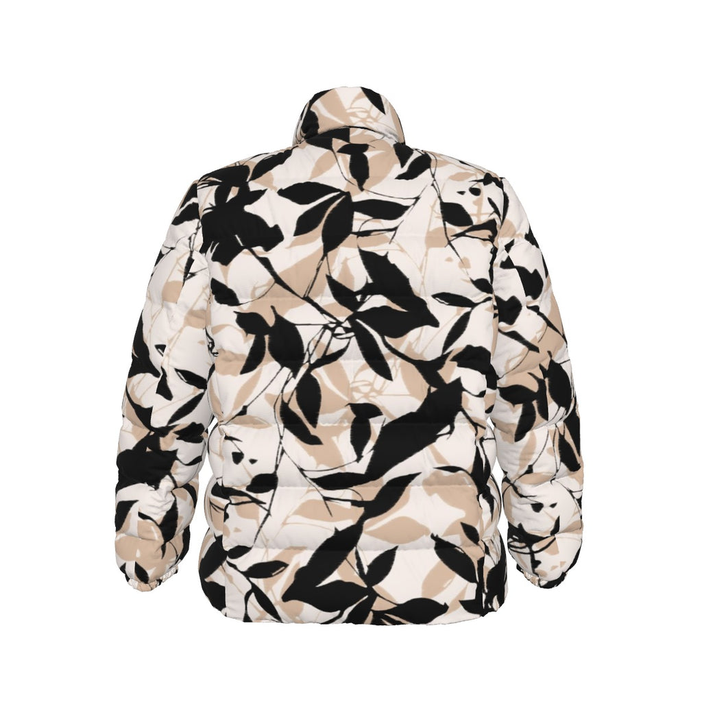 All-Over Print Unisex Stand collar slim down jacket