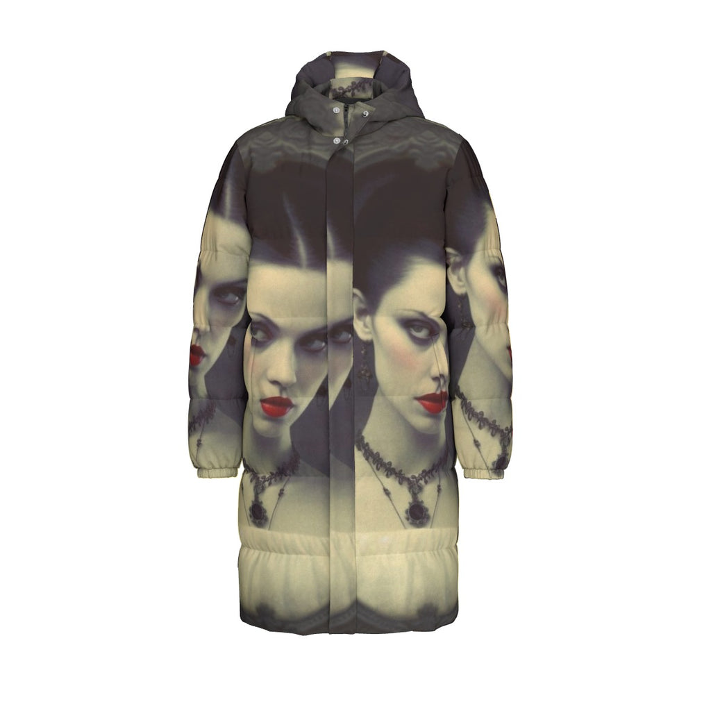 All-Over Print Unisex Long Down Jacket