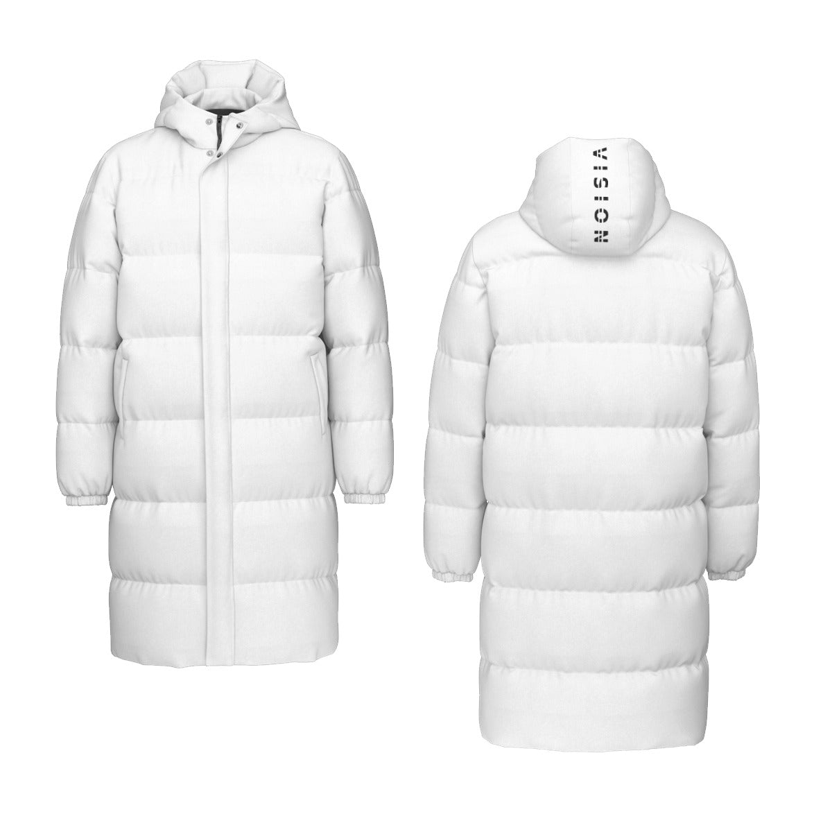 All-Over Print Unisex Long Down Jacket