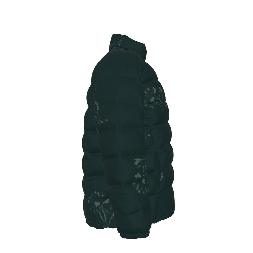 All-Over Print Unisex Stand collar slim down jacket