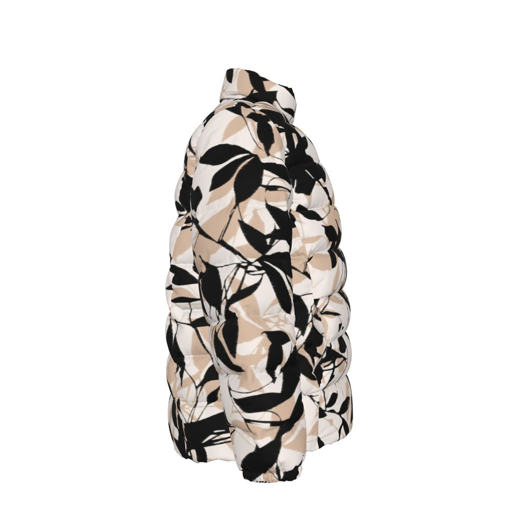 All-Over Print Unisex Stand collar slim down jacket