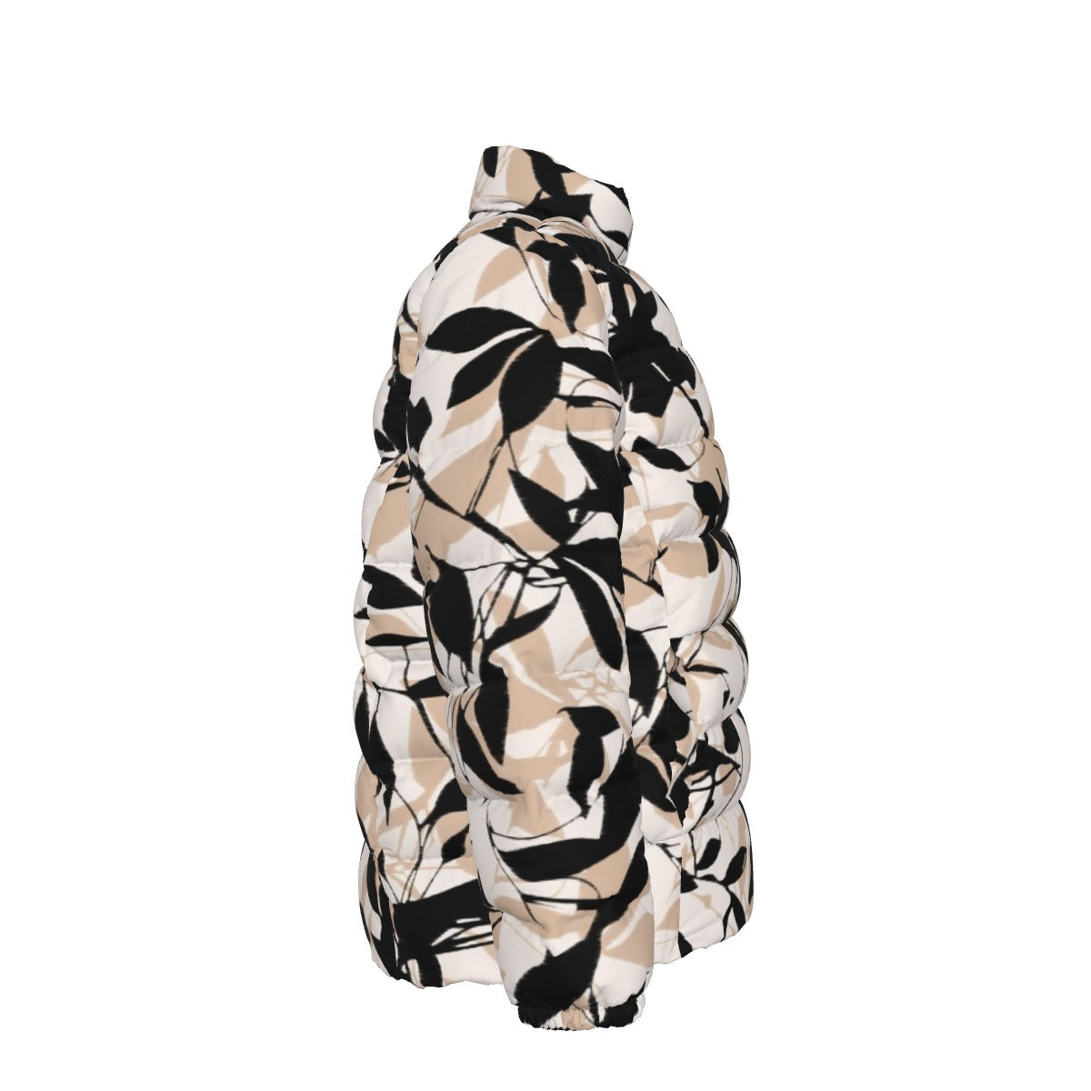 All-Over Print Unisex Stand collar slim down jacket