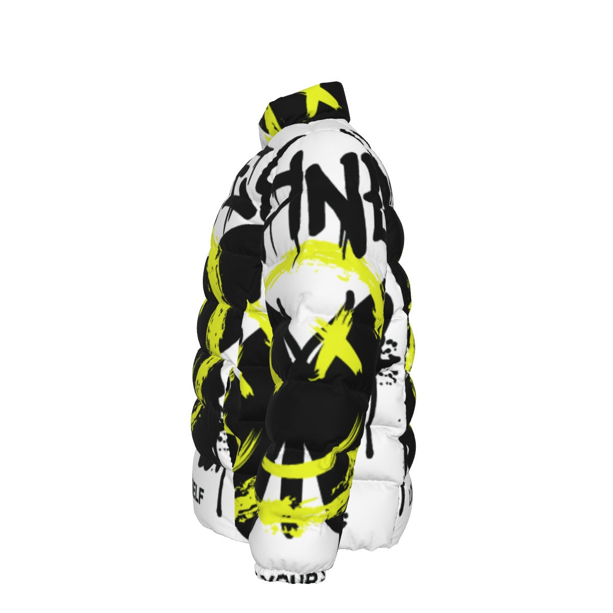 All-Over Print Unisex Stand collar slim down jacket